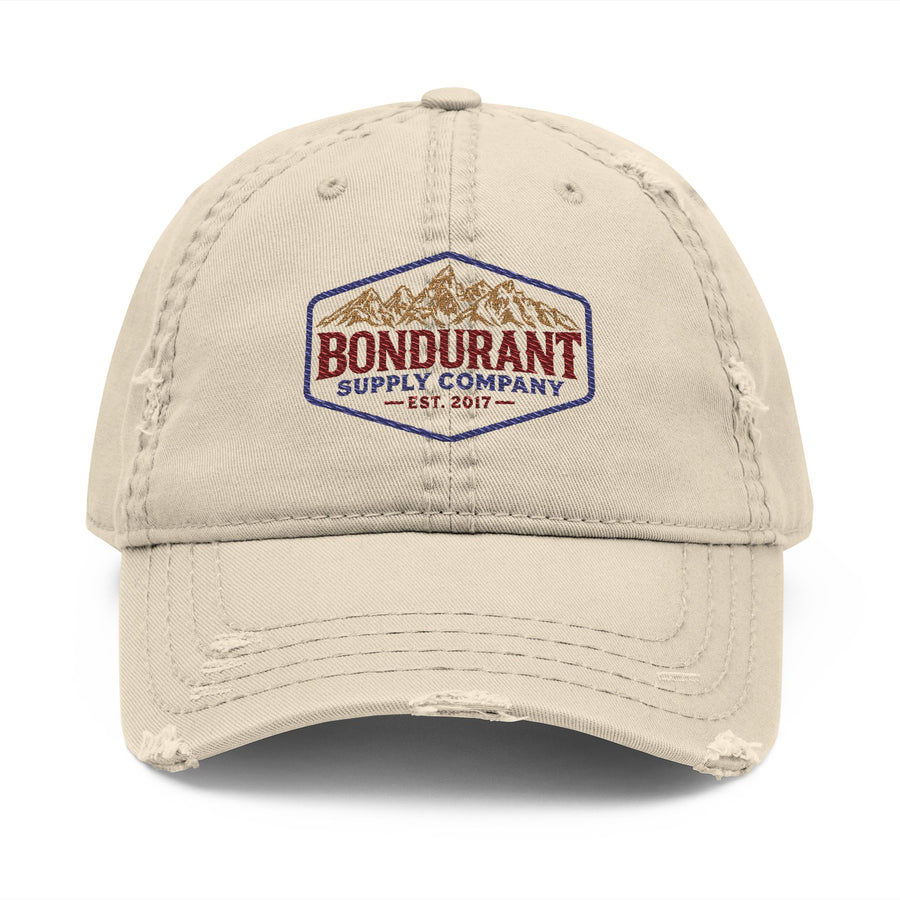 BSC Original H04 Logo Embroidered Distressed Low Profile Velcro Back