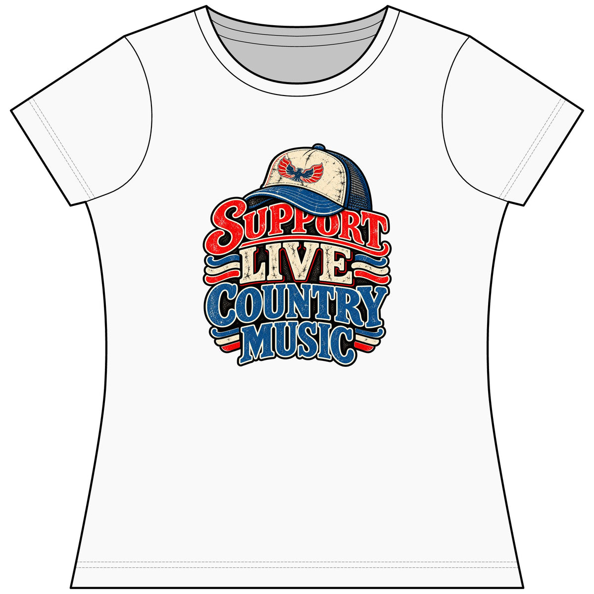 Concert Series 02 Women's Ringer Tee