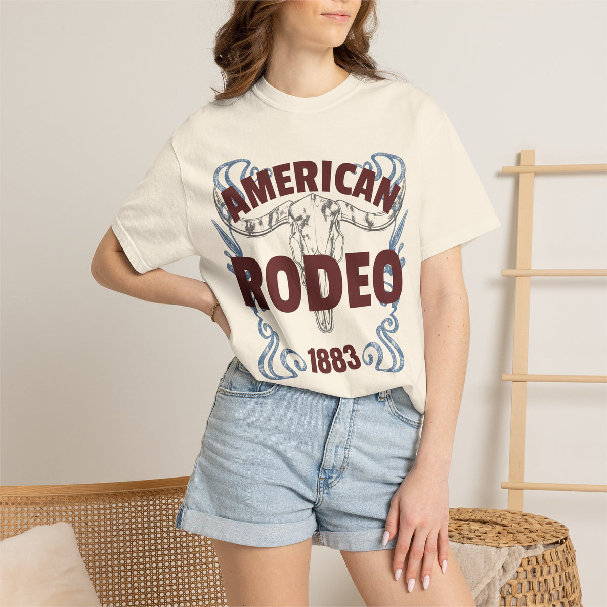 American Rodeo 001 Steer Skull Tee