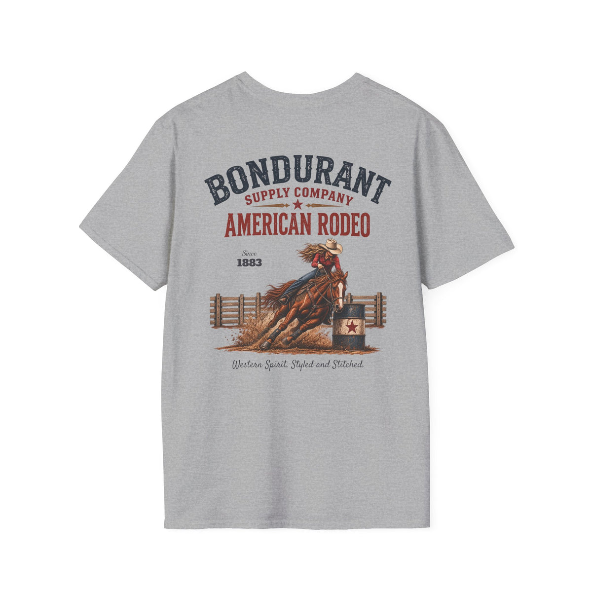 American Rodeo 004 Barrel Racer Tee
